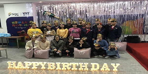 Staff birthday party in March